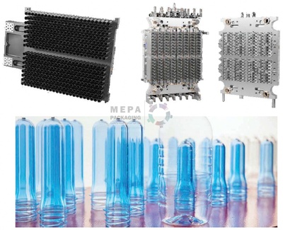 PET preform, closure & blow molds
